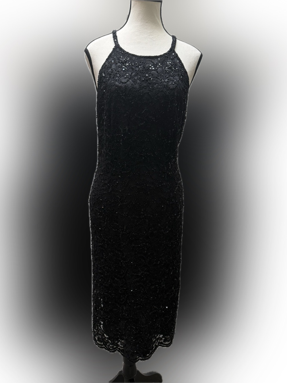 Lacey Beaded Sequinned LBD